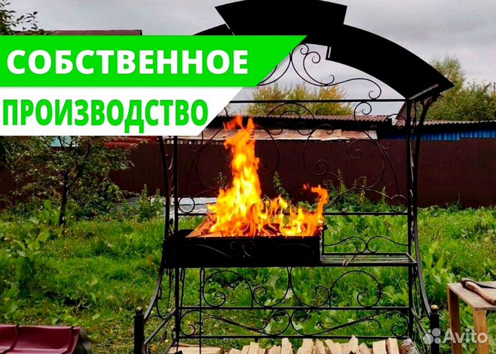 Мангал с печью