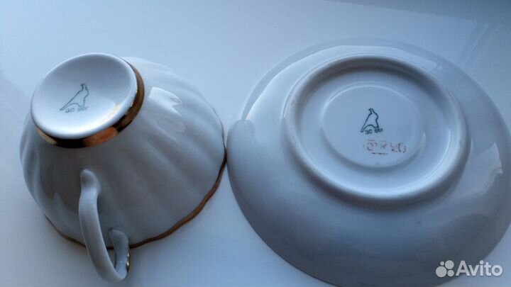 Чашка с блюдцем, чашка, фарфор