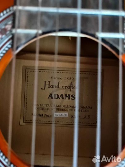 Гитара Adams Hand crafted since 1852