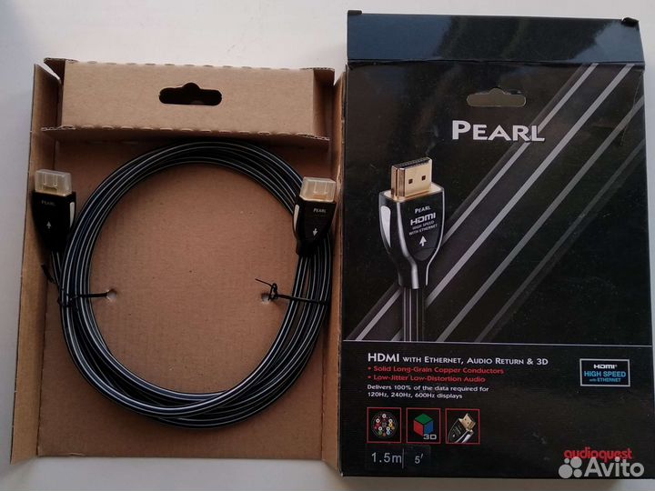 Кабель hdmi 1,5m Audioquest Pearl high speed