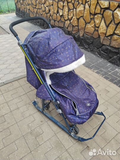 Детские санки коляска