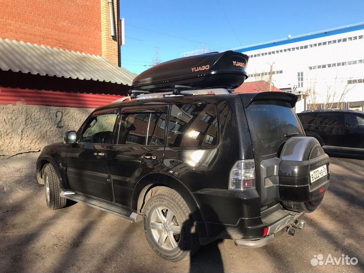 Автобокс на крышу Yuago чёрный матовый (186х86х46)