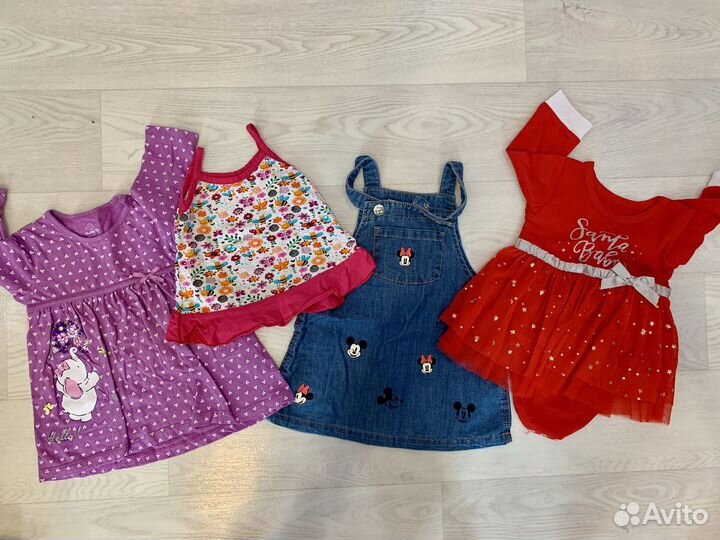 Большой пакет вещей для девочки с 0 до 1,5г