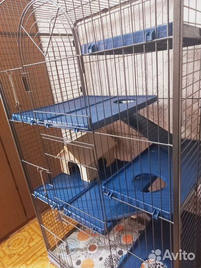 Клетка Kredo D801 для шиншилл, хорьков, белок