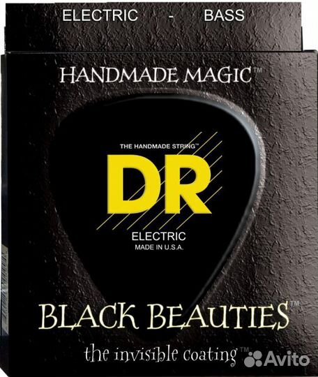 Струны для Бас гитары DR Extra Life BKB5-45 Black