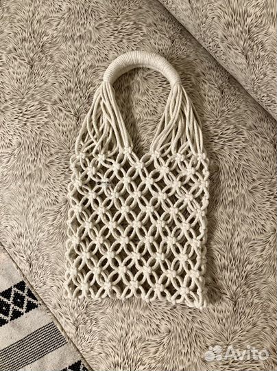 Cумка авоська макраме/Плетеная сумка сетка
