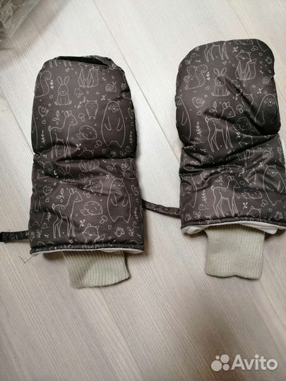Муфта варежки на коляску мимими