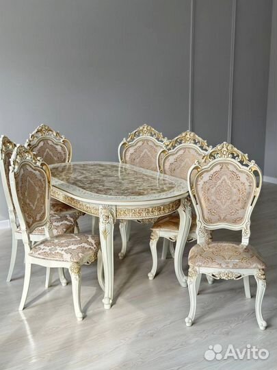 Кухонный стол Роза и стулья мини шейх