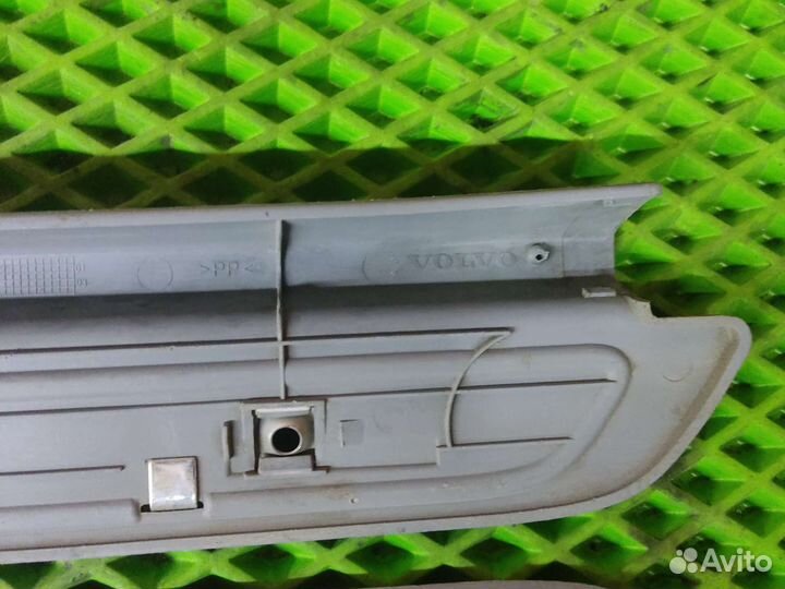Декоративные накладки порога volvo s40 v40