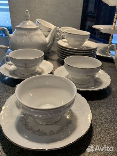 Чайный сервис белый