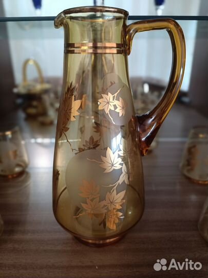 Набор богемского стекла