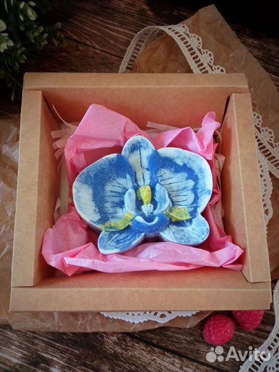 Мыло ручной работы цветок