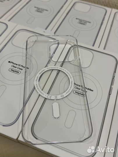 Прозрачный чехол для iPhone 15 pro max magsafe