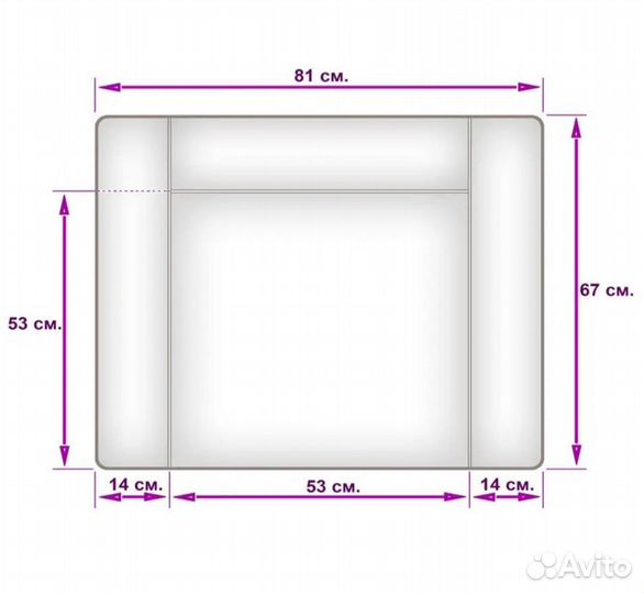 Матрасик на пеленальный столик