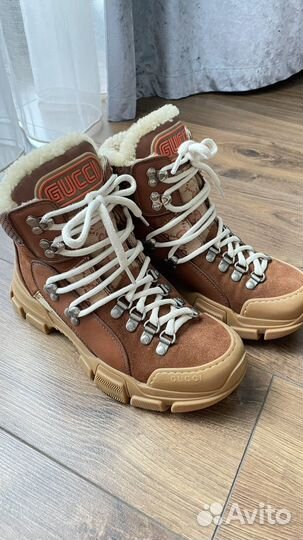 Ботинки Gucci flashtrek на меху оригинал