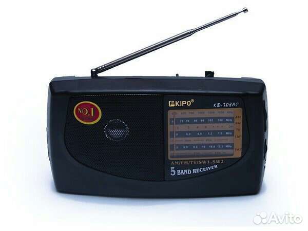 Радиоприемник kipo KB-308AC (черный)