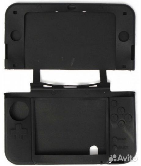 NEW 3DS Защитный чехол прозрачный пластик 2 штуки