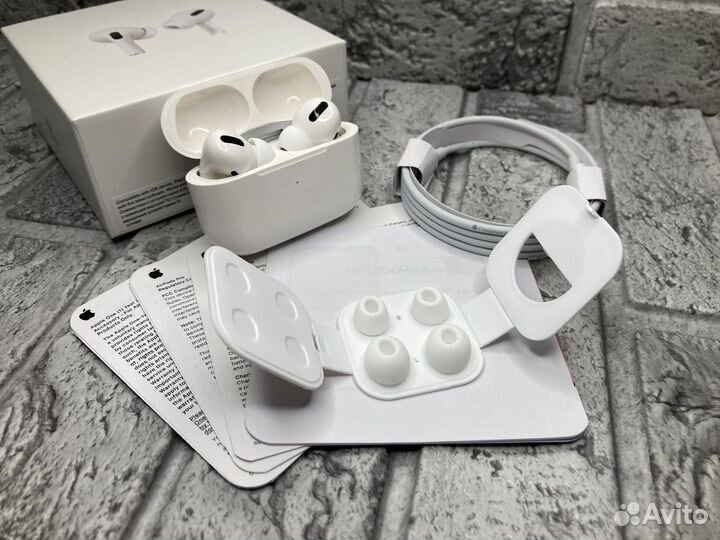 AirPods Pro+беспроводная зарядка /Гарантия/Чехол