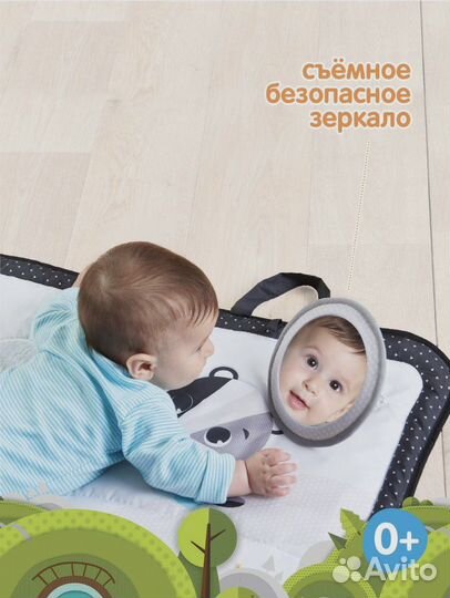 Развивающий коврик tiny love день и ночь полотно