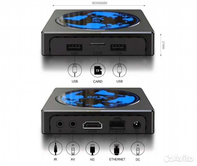 Смарт тв Бокс,приставка TV BOX X98 Mini W2 2/16