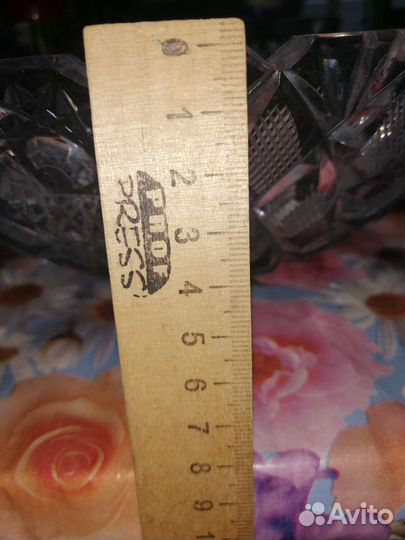 Большая хрустальная ваза