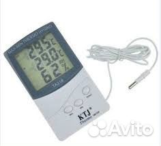 Термометр гигрометр часы TA-318, 45946