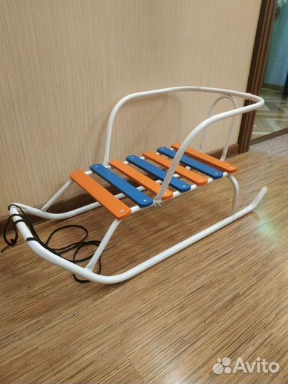 Санки детские со спинкой