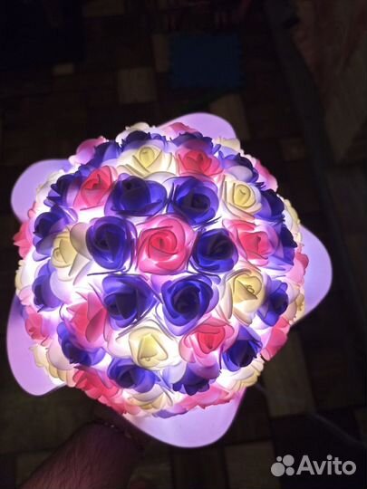 Светильник букет из фоамирана