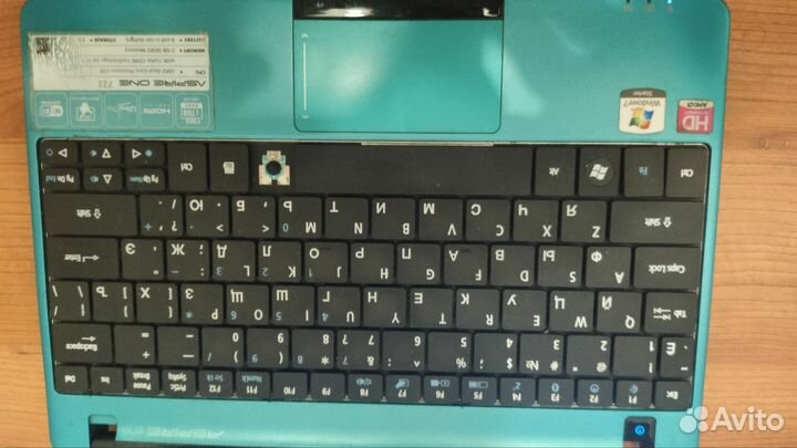 Ноутбук acer aspire one 722