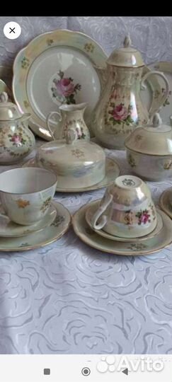 Чайный сервиз kahla гдр, кофейн сервиз Jlmenau ГДР