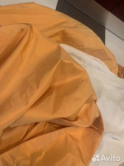 Карниз круглый + блэкаут штора + тюль