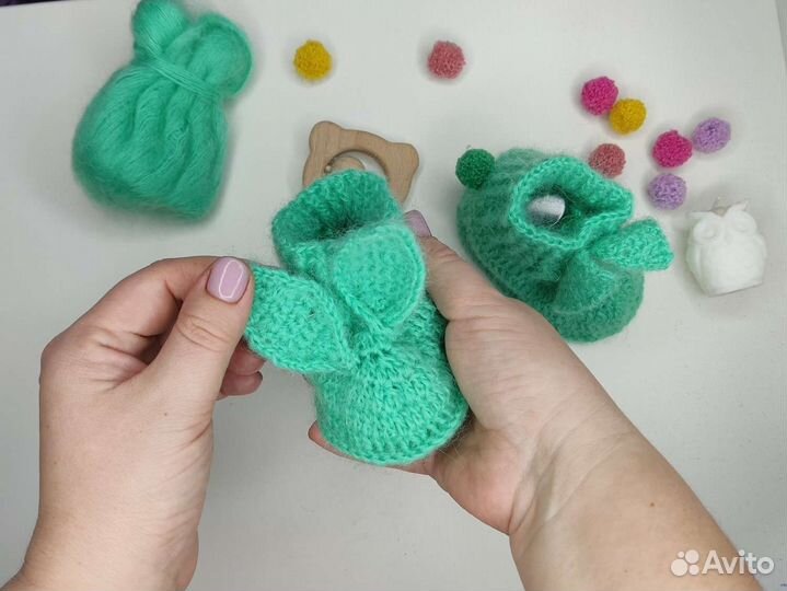 Пинетки вязаные ручная работа