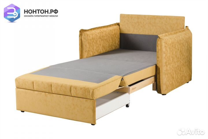 Кресло выкатное Виола желтое