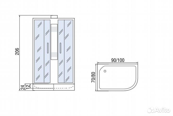 Душевая кабина Мономах