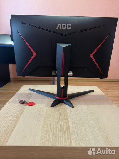 AOC 23.8 Манитор 24G2SAE/вк Чёрно-красный