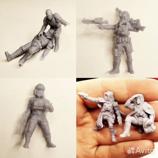 Фотополимерная 3D печать фигурок / моделей