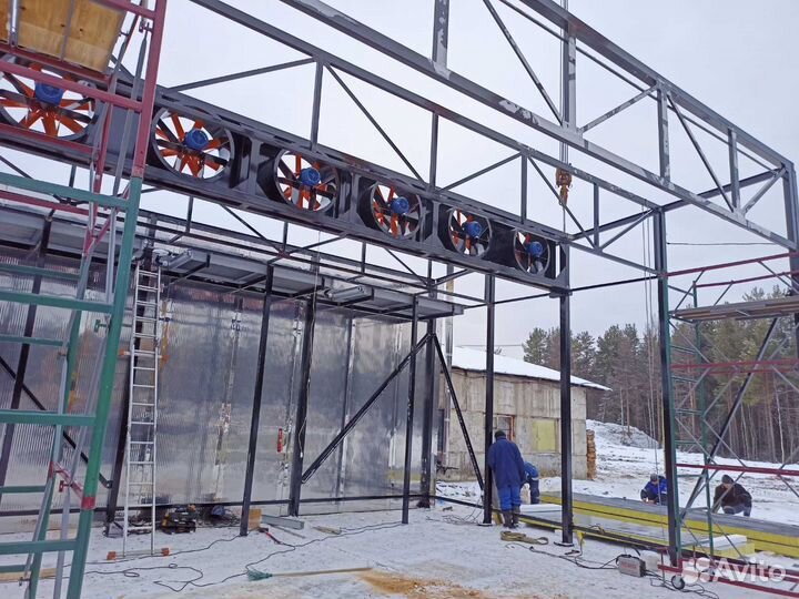 Сушильные камеры - осевые вентиляторы