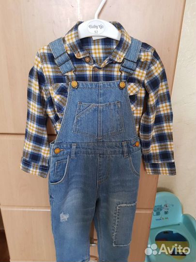 Рубашка джинсы утепленные