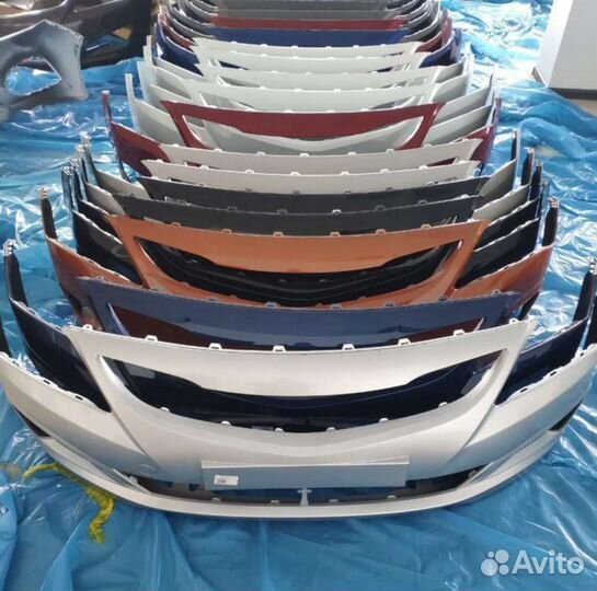 Бампер передний Хендай Солярис