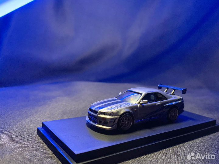 Nissan Skyline GT-R R34 FF custom tomica 1/64