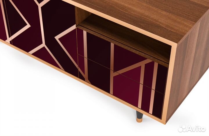 Тв-тумба T7 - Орех - Burgundy Jewelery