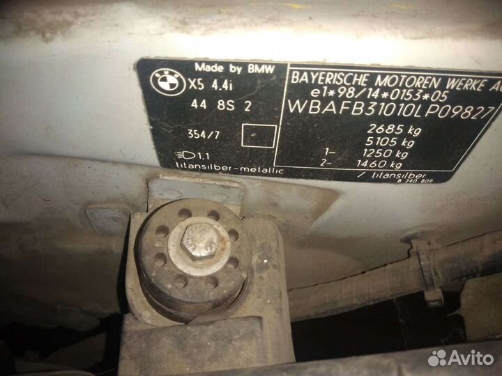 Разбор BMW X5 4.4 2002 г.в