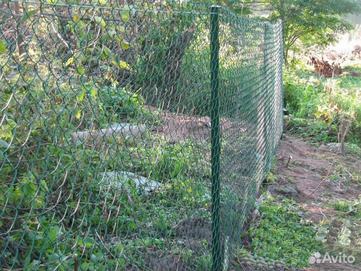 Забор сетка рабица