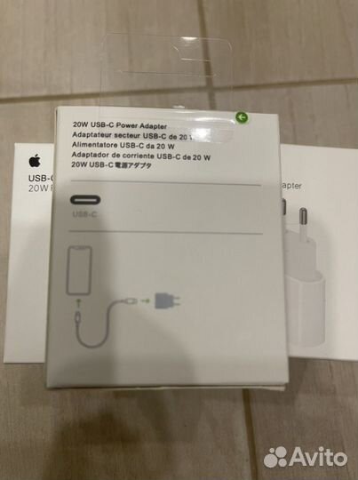 Блок питания для apple USB-C 20W быстрая зарядка