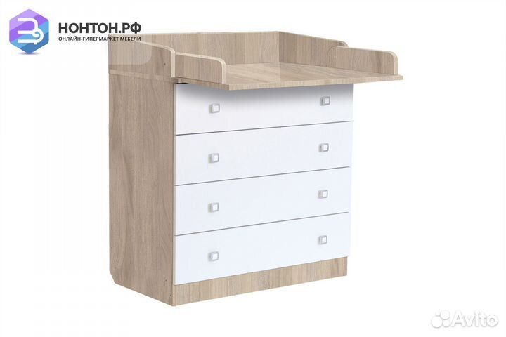 Комод Simple 1580 вяз / белый