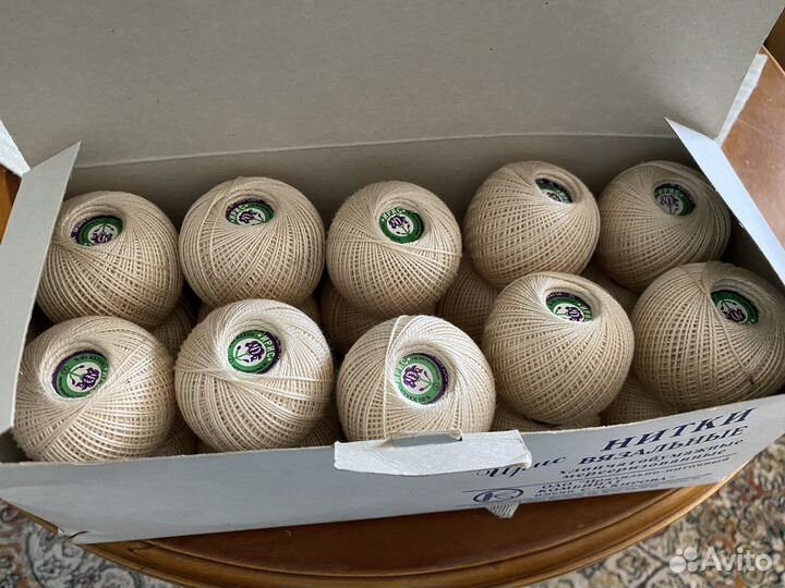 Нитки вязальные х/б мерсеризованные Ирис