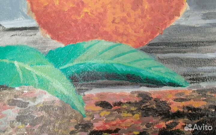 Картина маслом на картоне