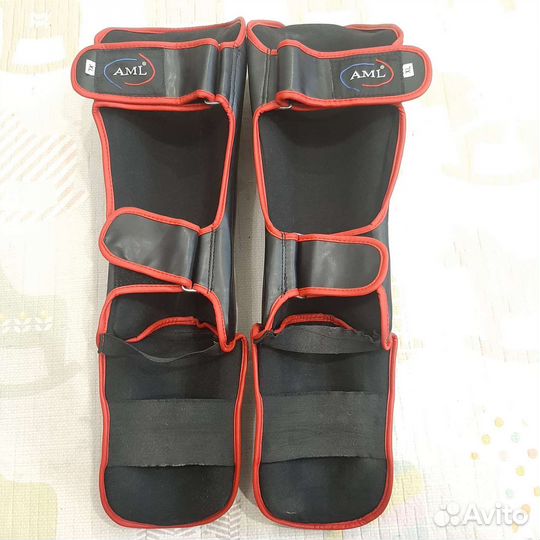 Защита голень стопа AML Thai черная xl