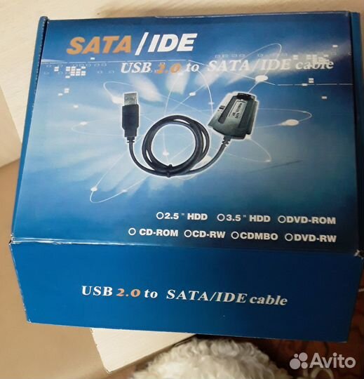 Адаптер USB/sata для любого ж.диска с б/питания