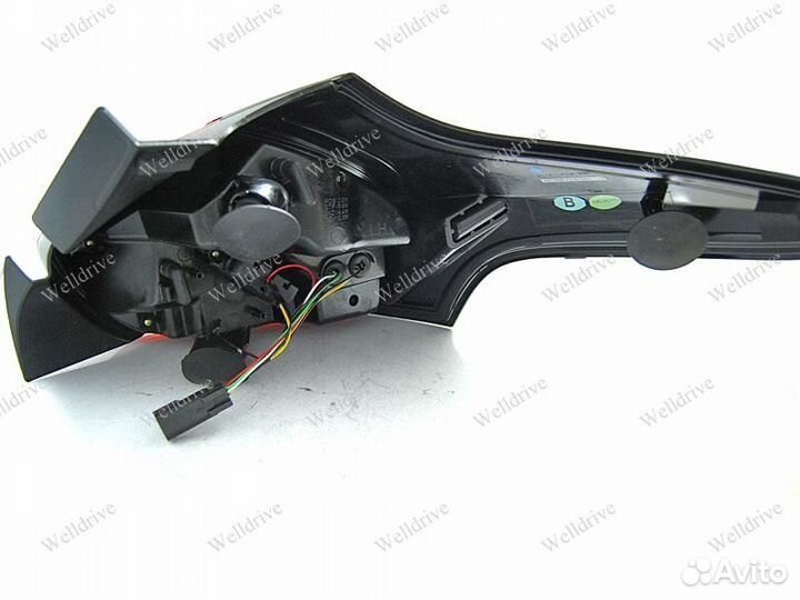 Фонари задние Ford Focus 3 15-18 HB черные SEQ LED